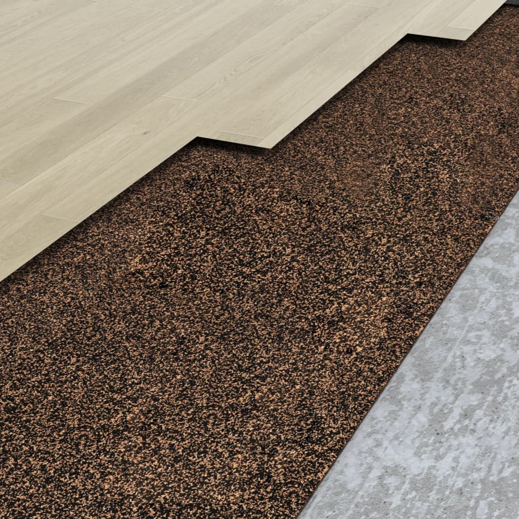 Vidaxl kork på rulle 100x200 cm 2 mm gummi