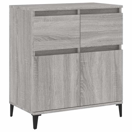 Vidaxl dressoir 60x35x70 cm bewerkt hout grijs sonoma eikenkleurig