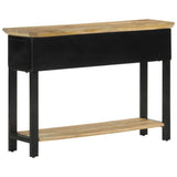 Vidaxl wandtafel 110x30x75 cm massief ruw mangohout