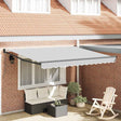 Vidaxl handmatige luifel frame 3 x 2,5 m antraciet