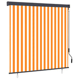Vidaxl rolgordijn wit en oranje 180 x 250 cm stof en aluminium