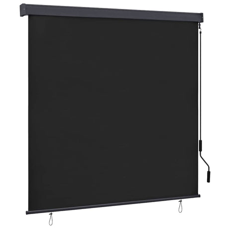 Vidaxl rolgordijn gestreept antraciet 180 x 250 cm stof en aluminium