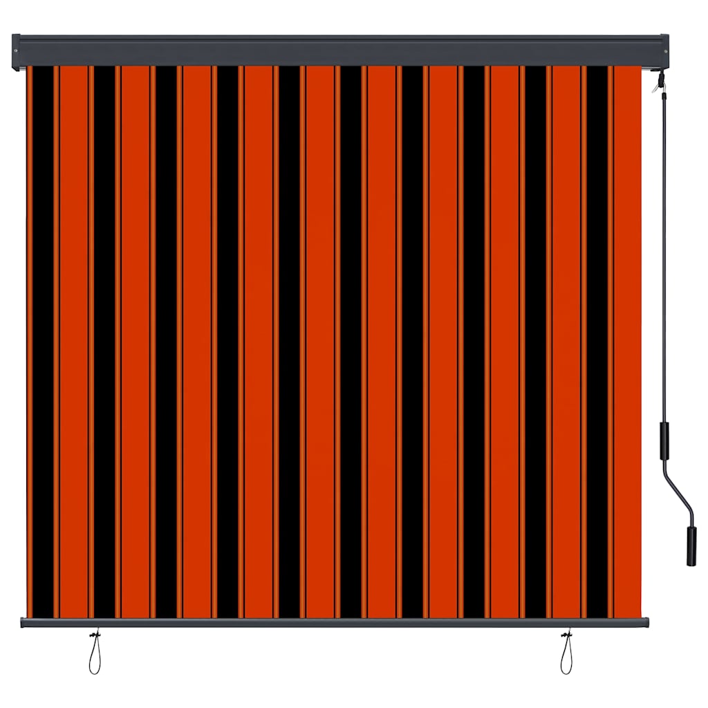 Vidaxl rolgordijn oranje en bruin 180 x 250 cm stof en aluminium