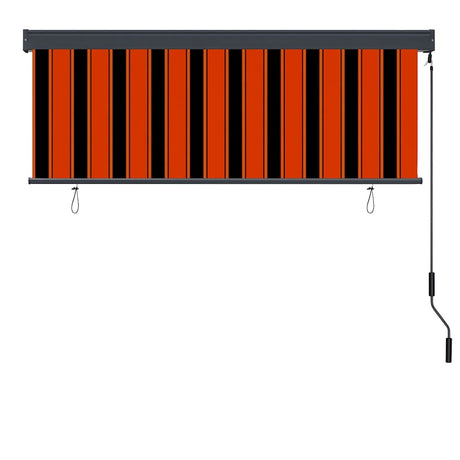 Vidaxl rolgordijn oranje en bruin 180 x 250 cm stof en aluminium