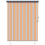 Vidaxl rolgordijn geel en blauw 200 x 250 cm stof en aluminium
