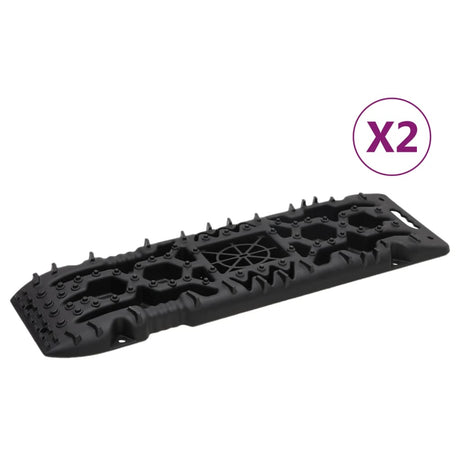 Vidaxx gribeplader 2 stk 107x31x7 cm nylon sort
