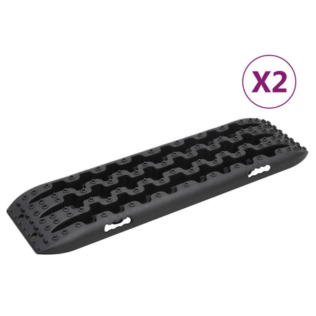 Vidaxx Grip Plates 2 PCS 106x30,5x7 cm nylon sort