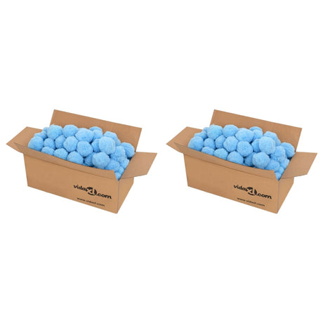VidaXL swimmingpool filterkugler antibakteriel 1400 g polyethylen blå
