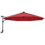Vidaxl vægparasol 290 cm lys rød