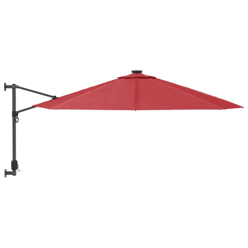 Vidaxl vægparasol 290 cm lys rød