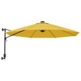 Vidaxl vægparasol 290 cm gul