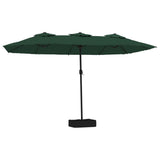 Vidaxl Parasol Double 449x245 cm grøn