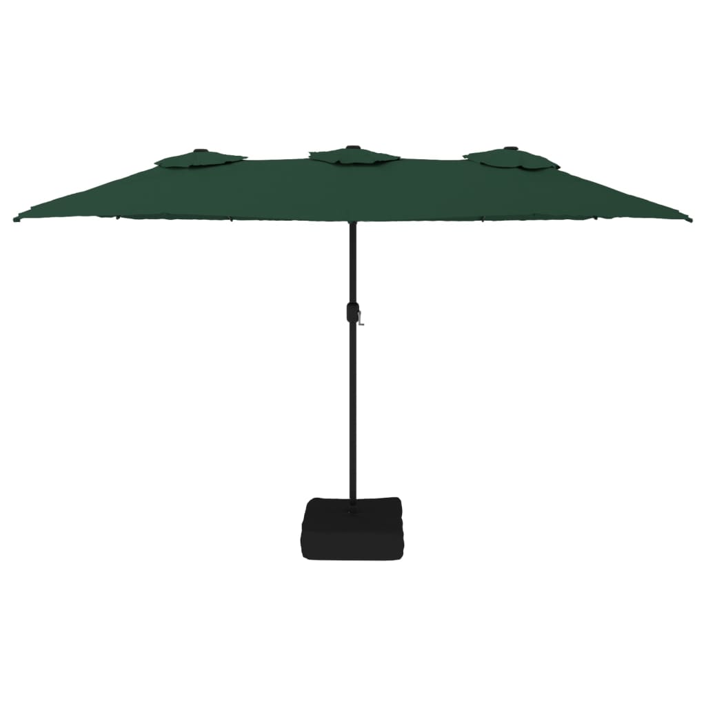 Vidaxl Parasol Double 449x245 cm grøn