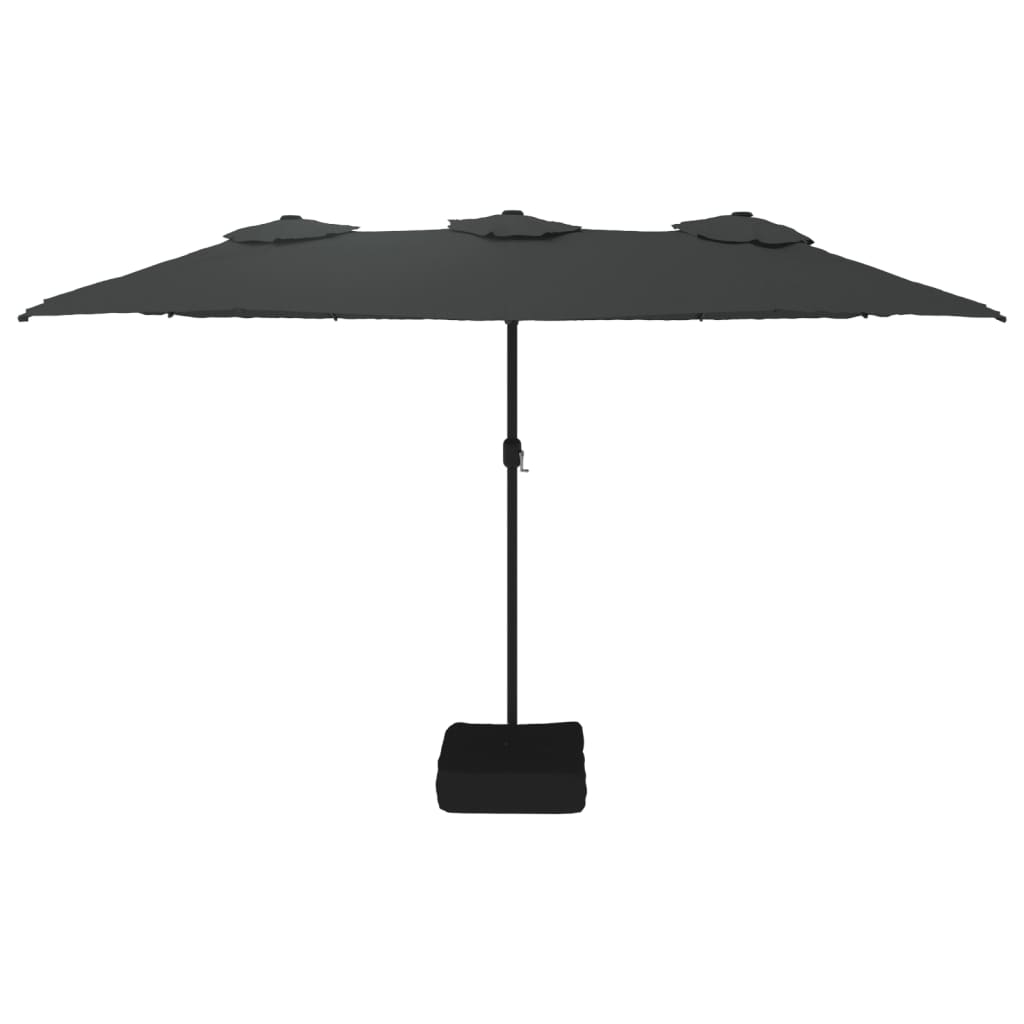 Vidaxx parasol dobbelt 449x265 cm antracit