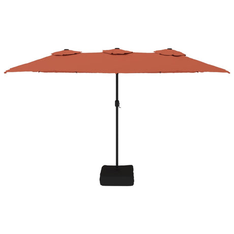 Vidaxx Parasol Double Roof 449x245 cm terracotta farvet