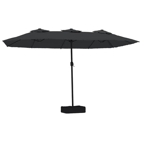 Vidaxx parasol dobbelttag 449x265 cm sort