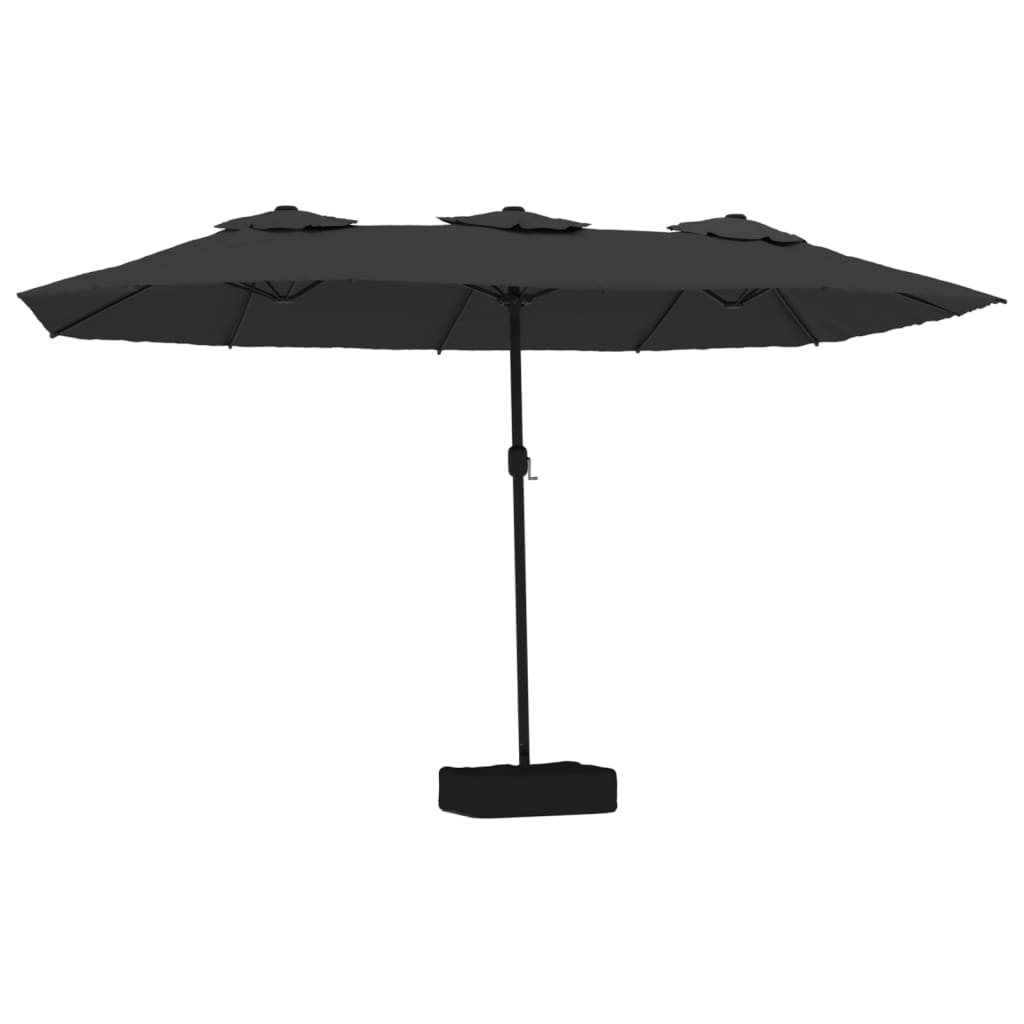 Vidaxx parasol dobbelttag 449x265 cm sort