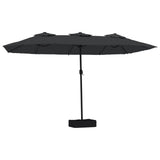 Vidaxx parasol dobbelttag 449x265 cm sort