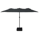 Vidaxx parasol dobbelttag 449x265 cm sort