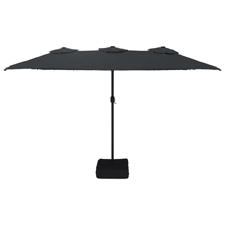 Vidaxx parasol dobbelttag 449x265 cm sort