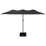 Vidaxx parasol dobbelttag 449x265 cm sort