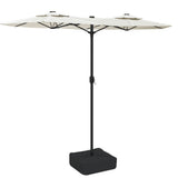 Vidaxx parasol dobbelttag 316x145 cm sandhvid
