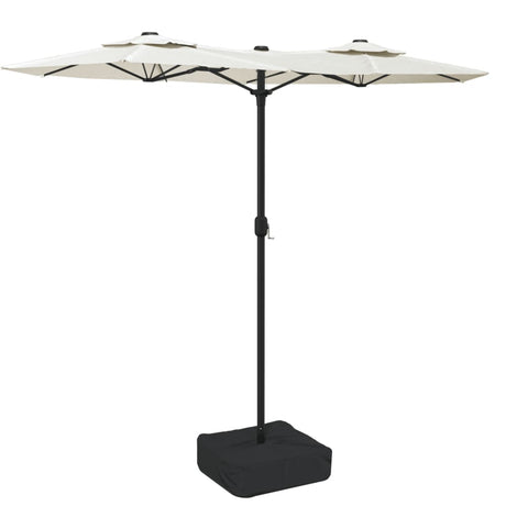 Vidaxx parasol dobbelttag 316x145 cm sandhvid