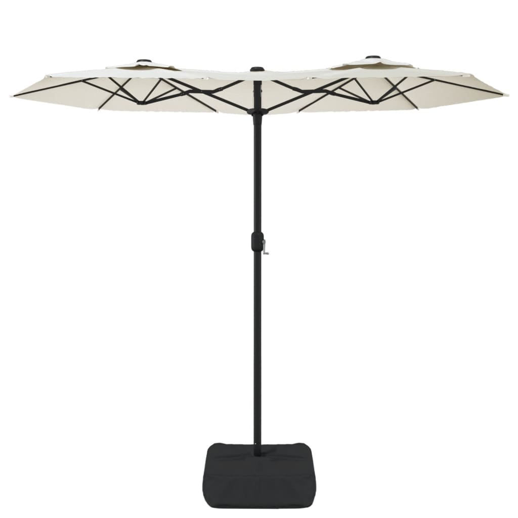 Vidaxx parasol dobbelttag 316x145 cm sandhvid
