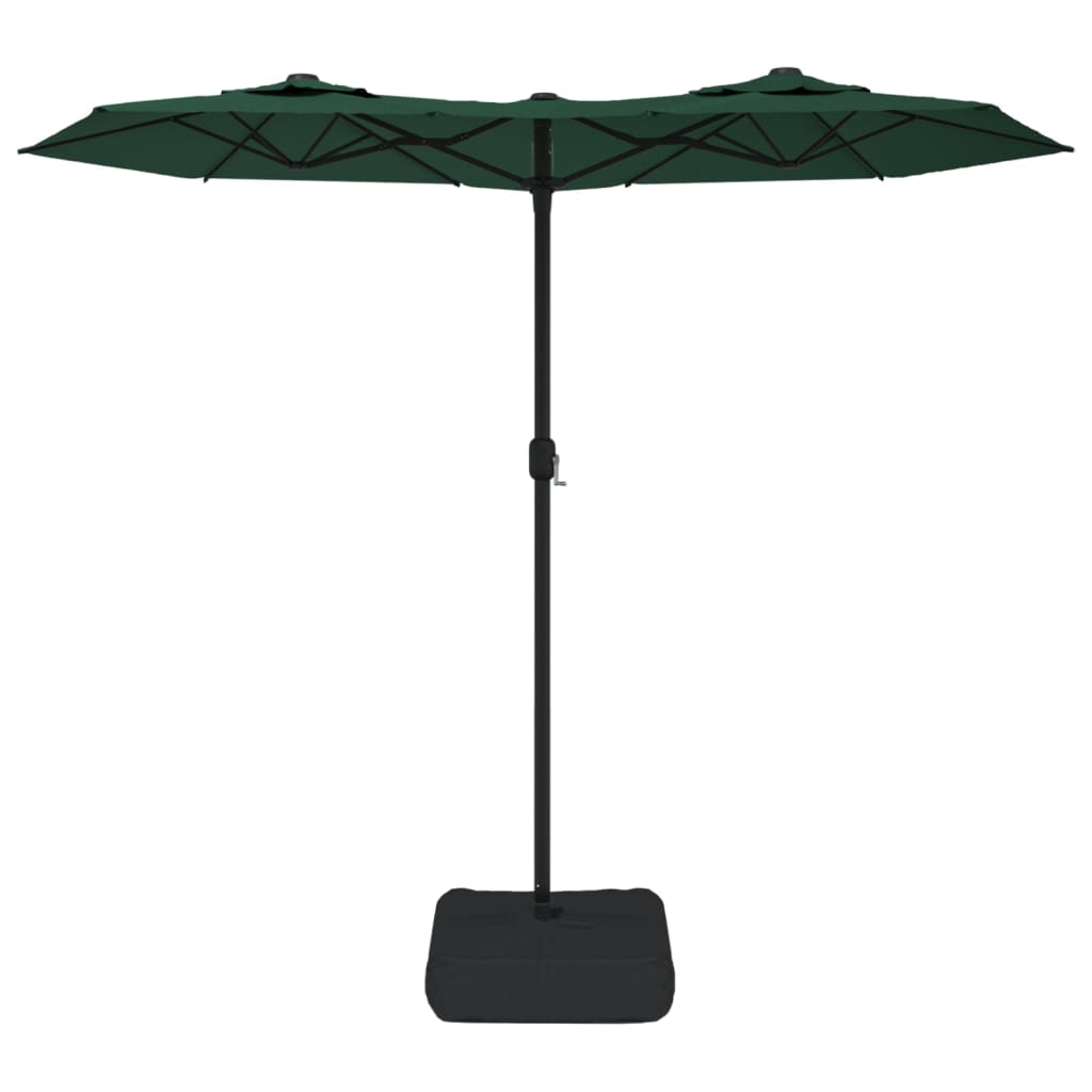 Vidaxx parasol dobbelttag 316x145 cm grøn