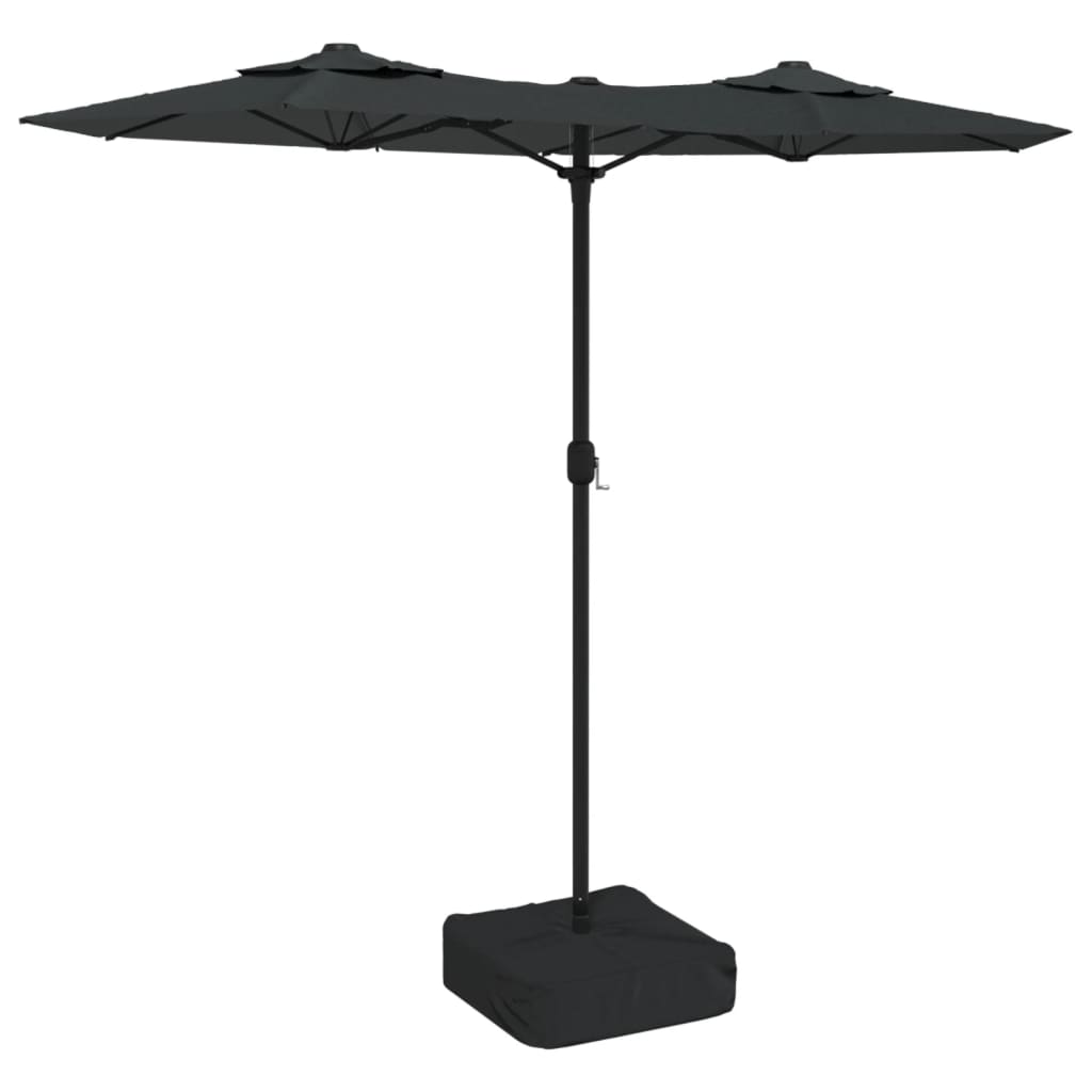 Vidaxx Parasol Double Roof 316x240 cm Anthracite