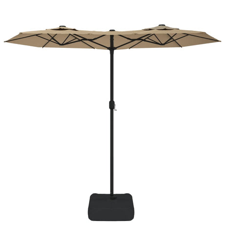Vidaxx parasol dobbelttag 316x145 cm taupe