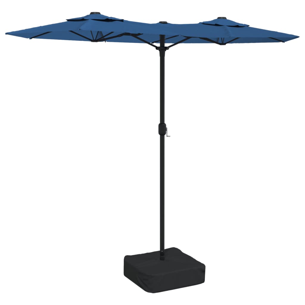 Vidaxx Parasol Double Roof 316x240 cm Azure Blue