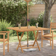 Vidaxl tuintafel inklapbaar 110x110x75 cm massief teakhout