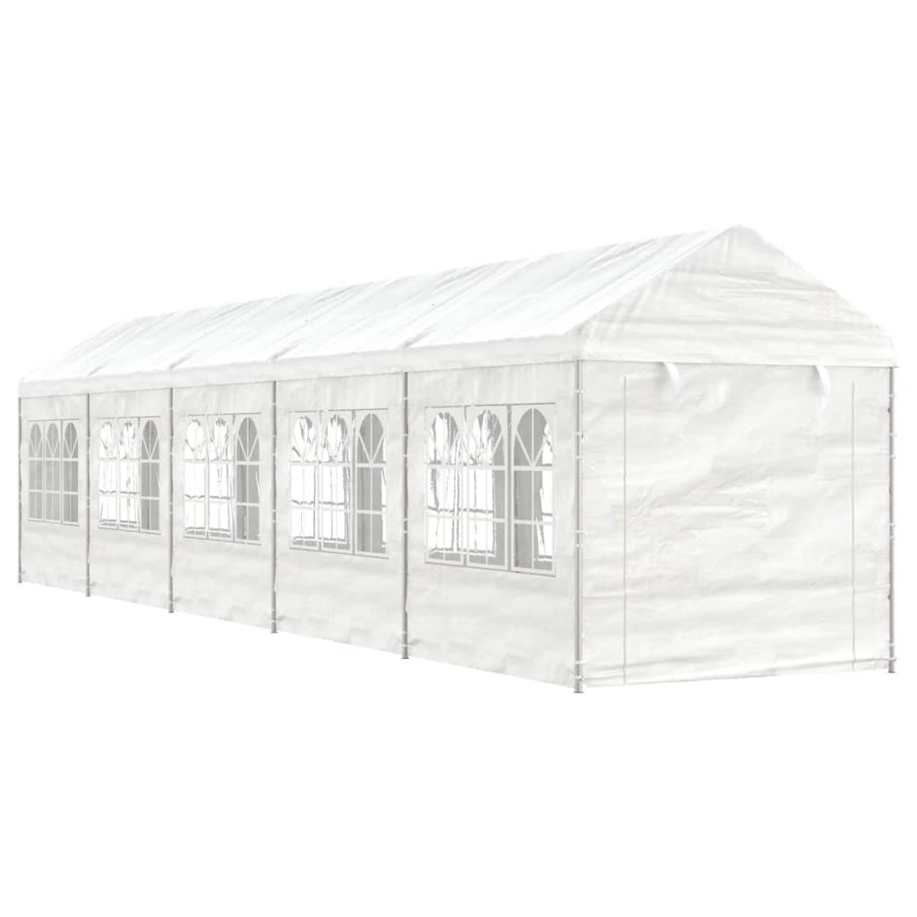 Vidaxl Gazebo med tag 11.15x2.28x2.69 m polyethylenhvide
