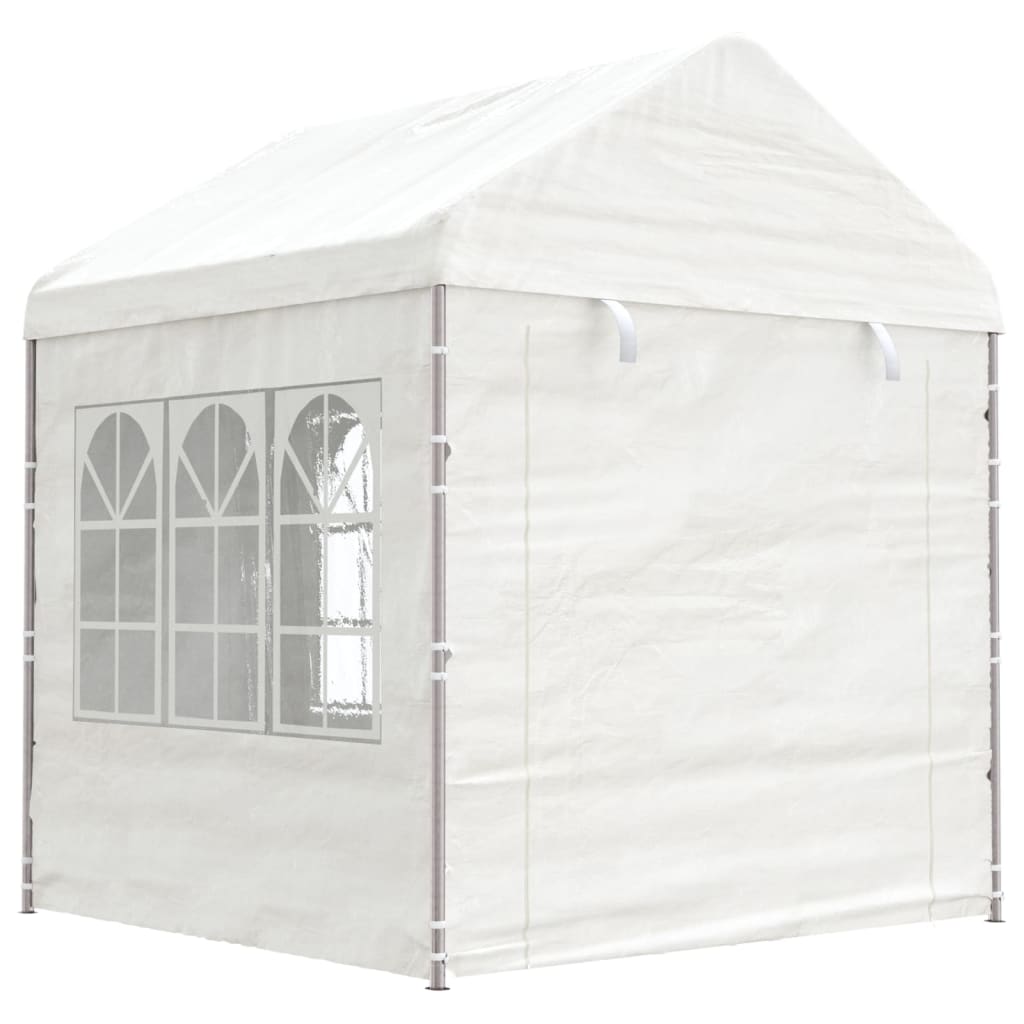 Vidaxl Gazebo med tag 20.07x2.28x2.69 m polyethylenhvide