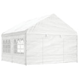 Vidaxl Gazebo med tag 4.46x4.08x3.22 m polyethylenhvide