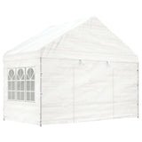 Vidaxl Gazebo med tag 11.15x4.08x3.22 m polyethylenhvide