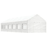 Vidaxl Gazebo med tag 13.38x4.08x3.22 m polyethylenhvide