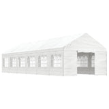 Vidaxl Gazebo med tag 13.38x4.08x3.22 m polyethylenhvide