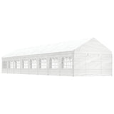 Vidaxl Gazebo med tag 17.84x4.08x3.22 m polyethylenhvide