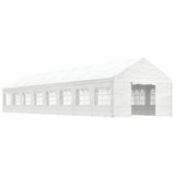 Vidaxl Gazebo med tag 17.84x4.08x3.22 m polyethylenhvide