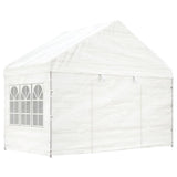 Vidaxl Gazebo med tag 17.84x4.08x3.22 m polyethylenhvide