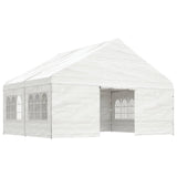Vidaxl Gazebo med tag 4.46x5.88x3.75 m polyethylenhvide
