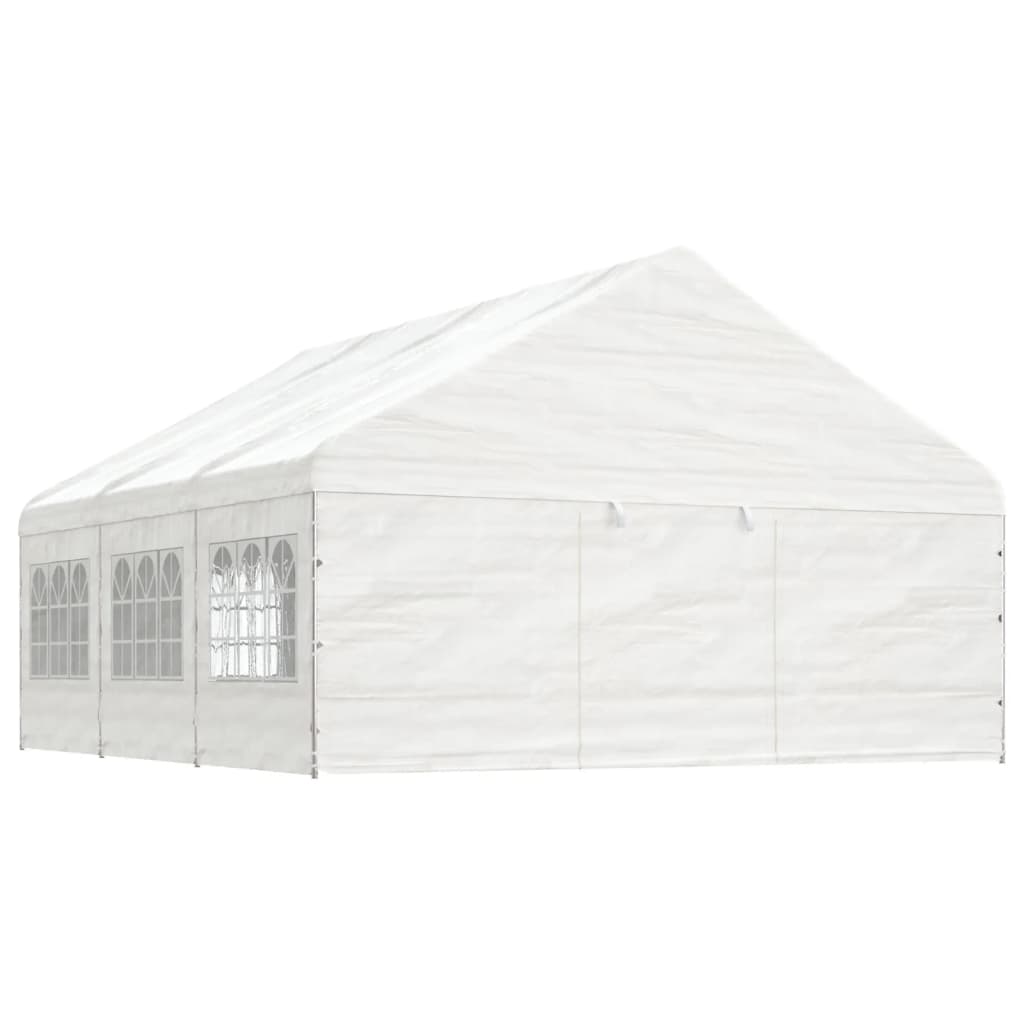 Vidaxl Gazebo med tag 6,69x5,88x3,75 m polyethylenhvide