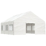 Vidaxl Gazebo med tag 6,69x5,88x3,75 m polyethylenhvide