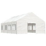 Vidaxl Gazebo med tag 8.92x5.88x3.75 m polyethylenhvide