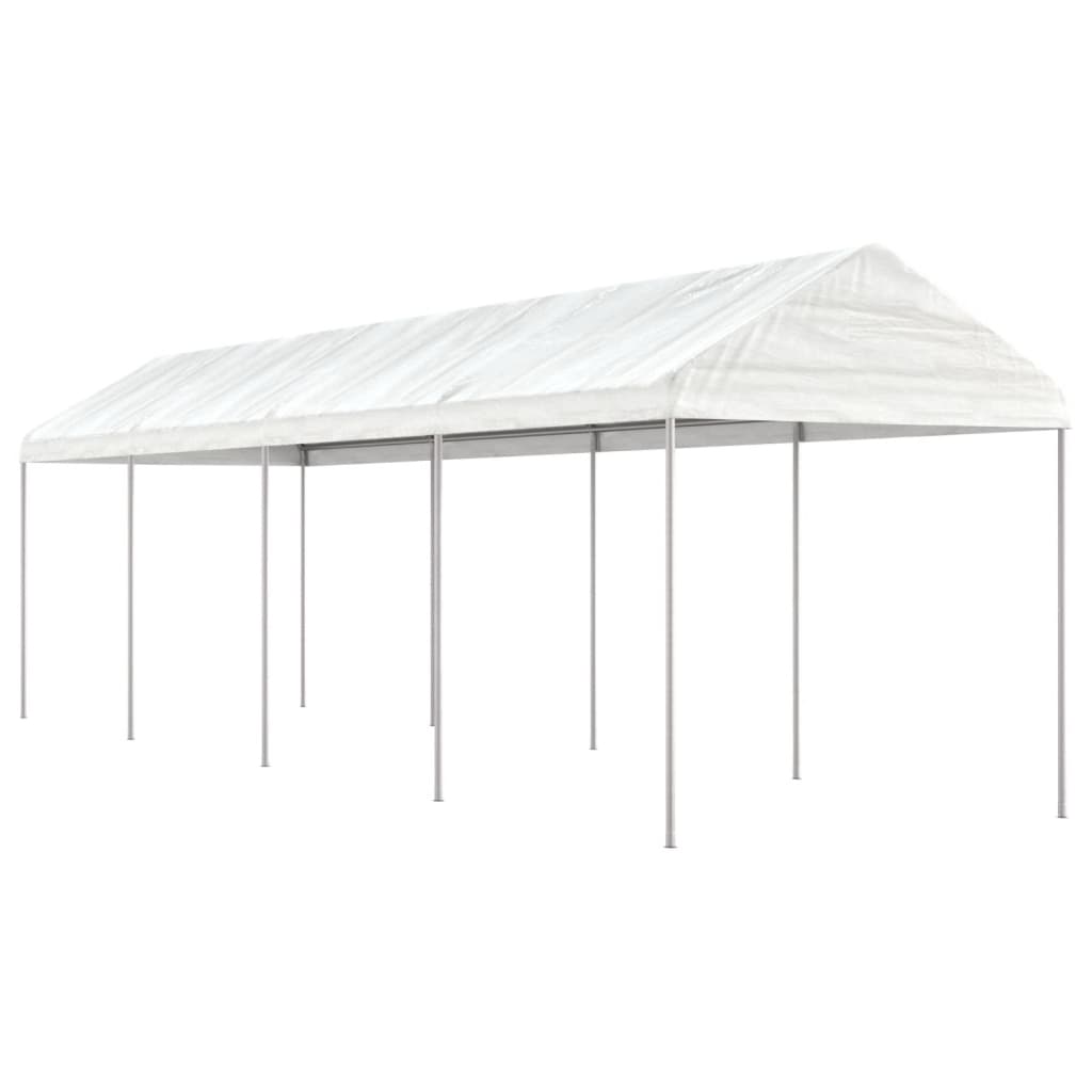 Vidaxl Gazebo med tag 8.92x2.28x2.69 m polyethylenhvide