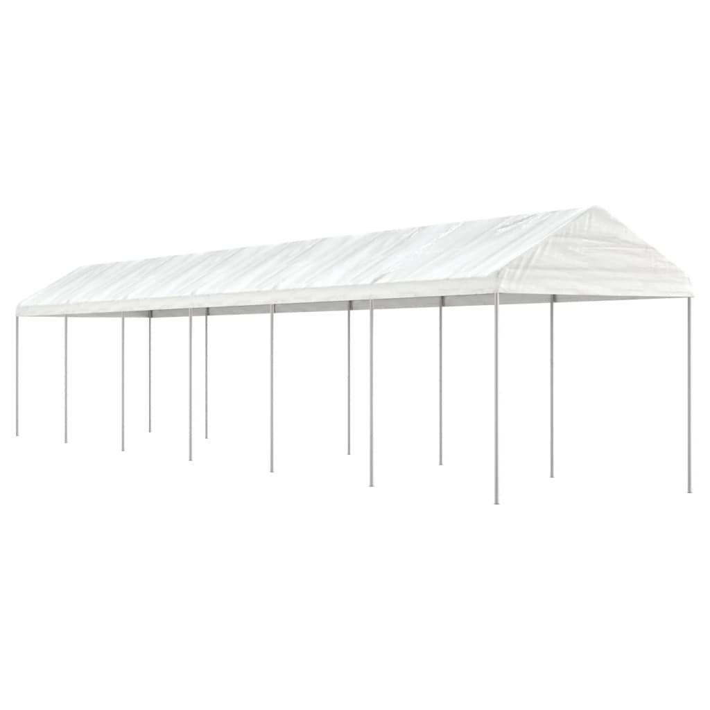 Vidaxl Gazebo med tag 13.38x2.28x2.69 m polyethylenhvide