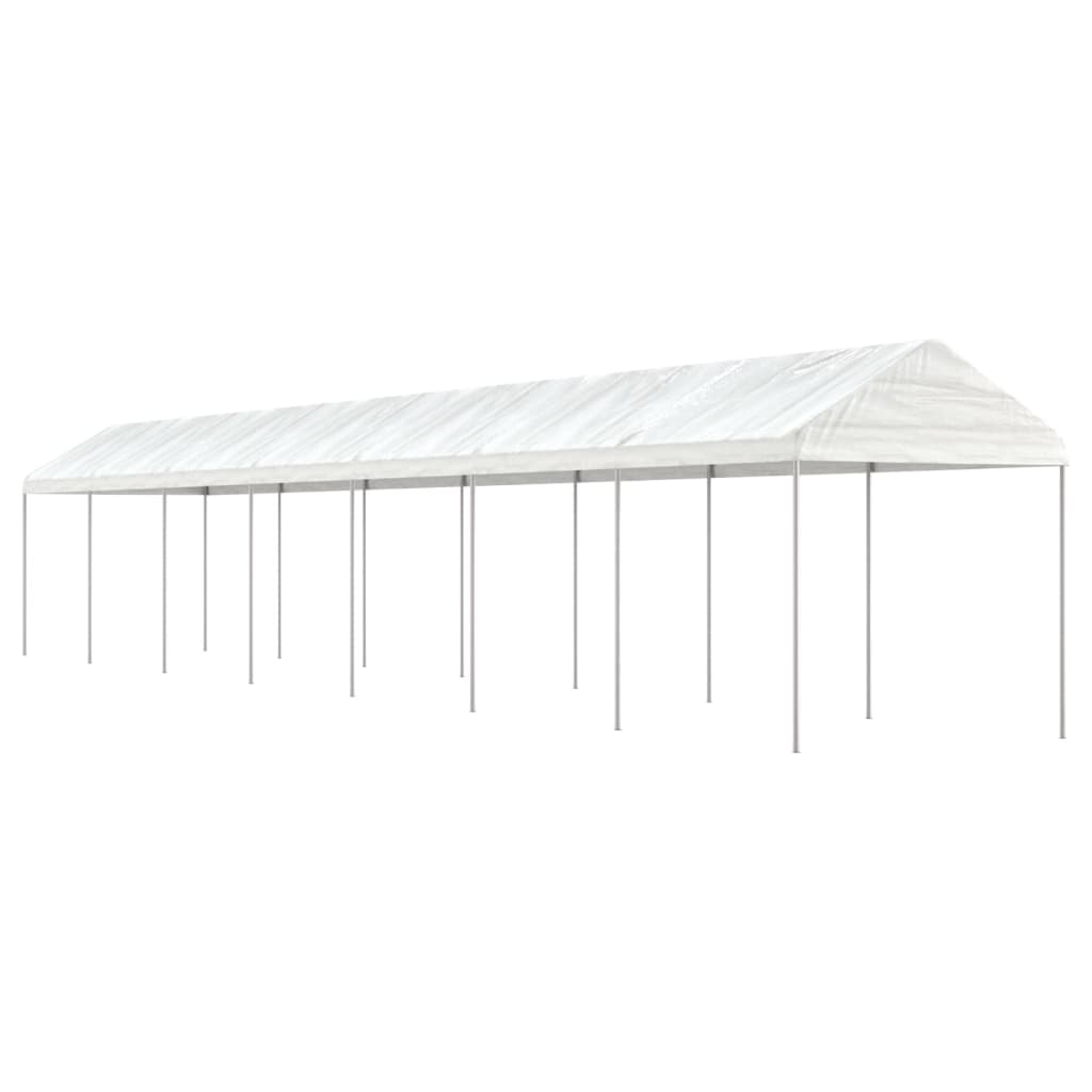 Vidaxl Gazebo med tag 15.61x2.28x2.69 m polyethylenhvide