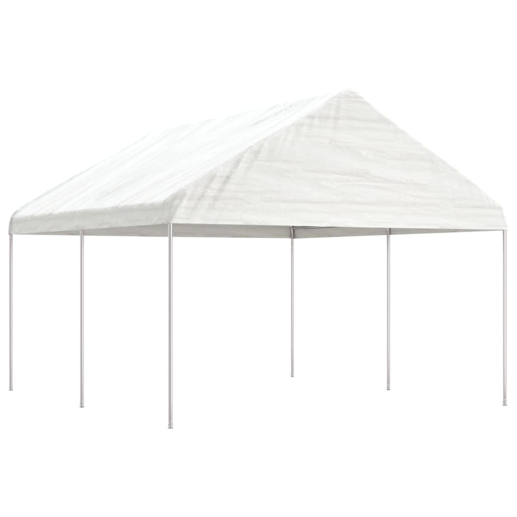 Vidaxl Gazebo med tag 4.46x4.08x3.22 m polyethylenhvide